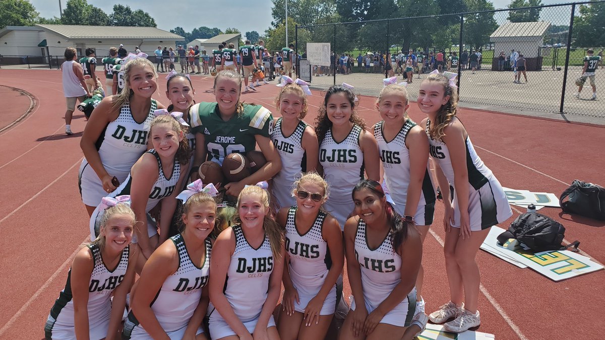 Football kicker. Basketball and competitive cheerleader. 

Who says you can't do it all? 

Congrats on your first extra point, Jenna!!! We are SO proud of you 💚💛

<a href="/djhscheer/">DJHS Cheer</a> <a href="/CeltsFootball/">DJHS Celtic Football</a>