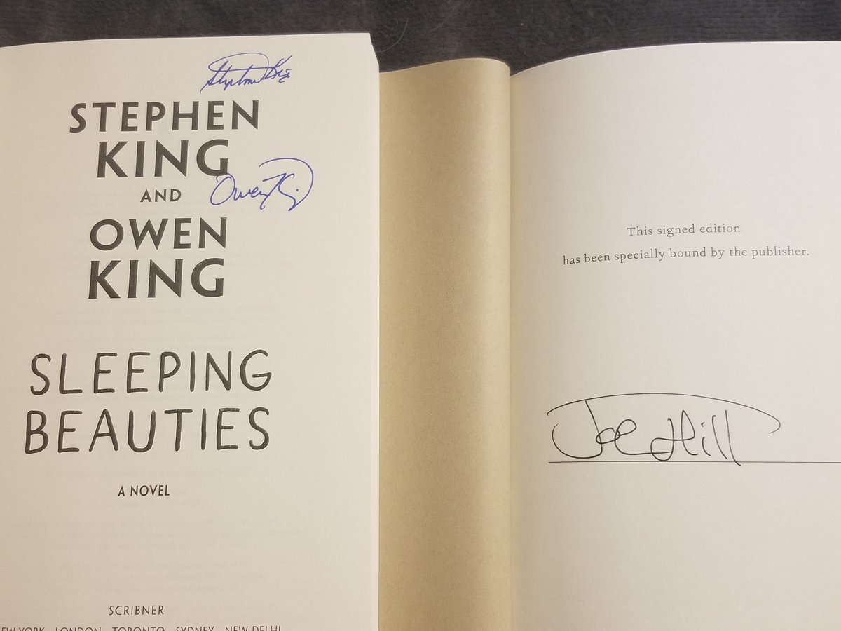 FORTCITYKING's tweet photo. All 3 King boyzz, Thanks y'all!!!
@StephenKing @joe_hill #owenking
#sleepingbeauties #fullthrottle #constantreader #19thedition https://t.co/QDBLlmwNh5