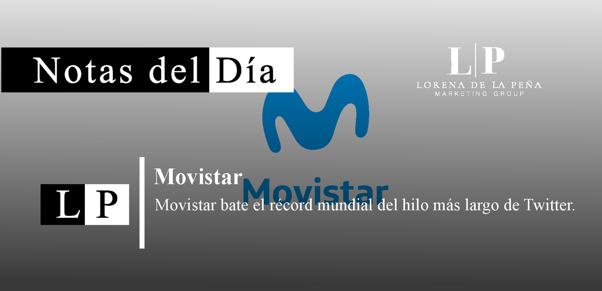 LPMarketingGro1's tweet photo. Movistar bate el récord mundial del hilo más largo de Twitter

Movistar, en colaboración con Twitter, ha conseguido el récord mundial del hilo más largo del mundo.

#Movistar #Twitter #record #tweet https://t.co/ICrDU88Mwp