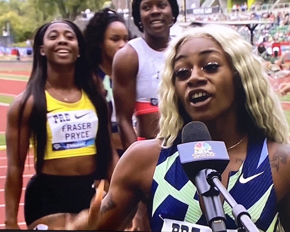 Shelly’s face was like ‘Gweh Gyal yuh slow like’ 😂😂😂