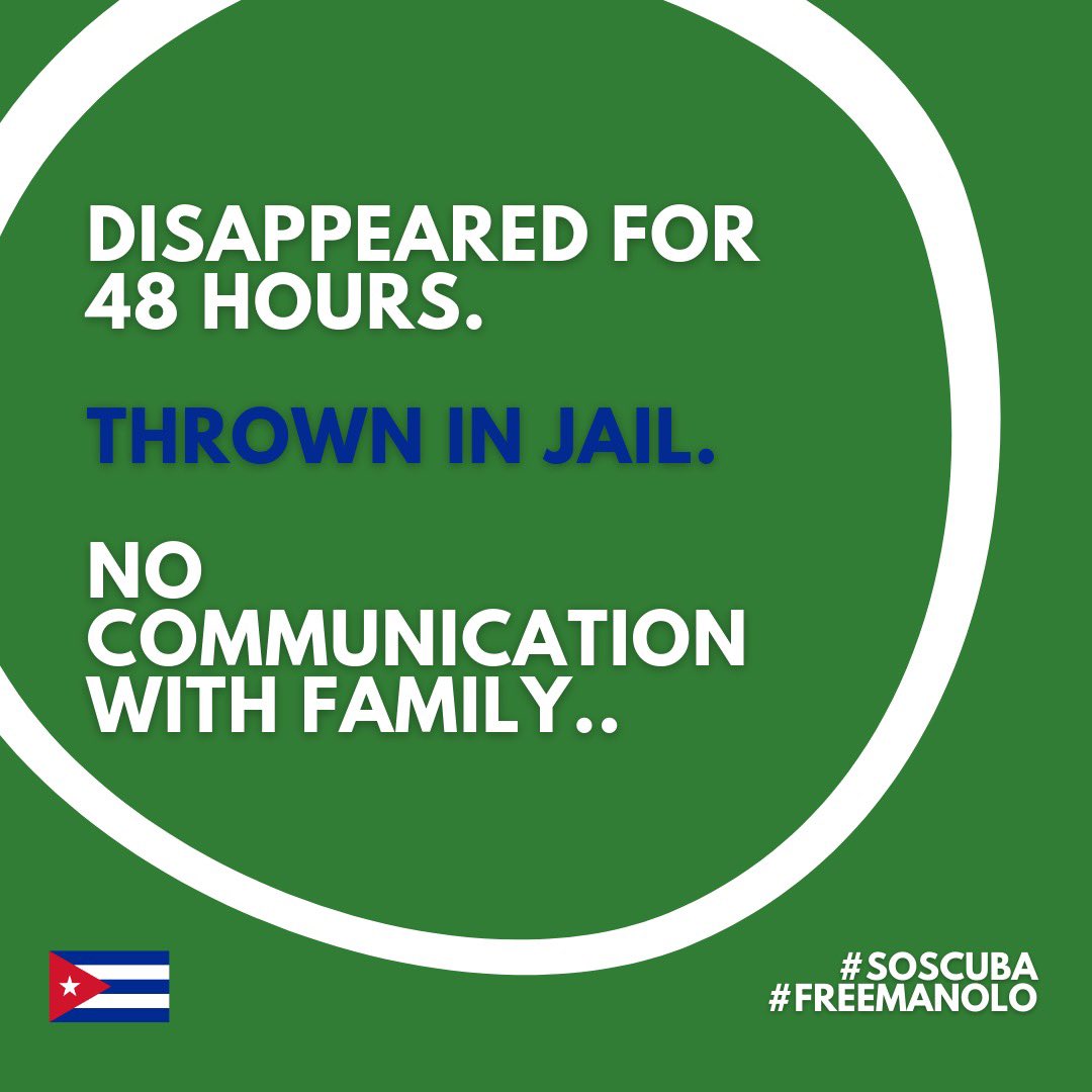 Tatica36's tweet photo. #FreeManolo #FreeManoloManguera #LibertadparaManolo #SosCuba #CubaMuere https://t.co/xIqA0zVMjh