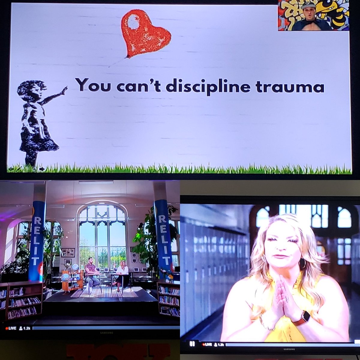 teachbeyond's tweet image. Loving learning with @DrJCarrington  at #RELIT2021  We cannot address what we won't acknowledge #bravertogether