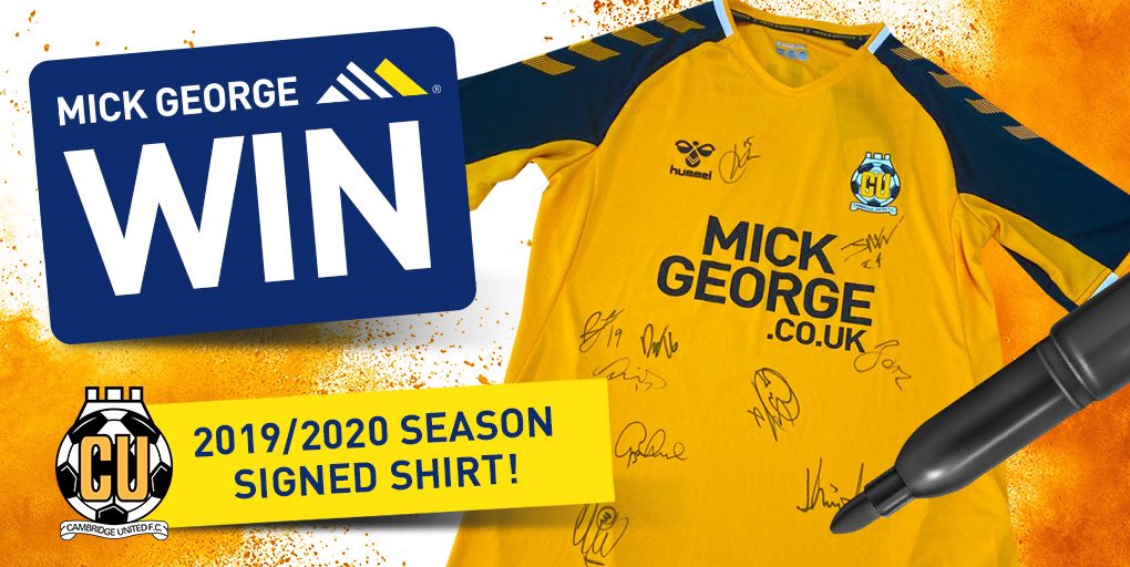 What a result for @CambridgeUtdFC! So what better time to giveaway a signed CUFC shirt from the 2019/2020 season! Simply like, follow and retweet to be in with a chance of winning 🤞⚽️