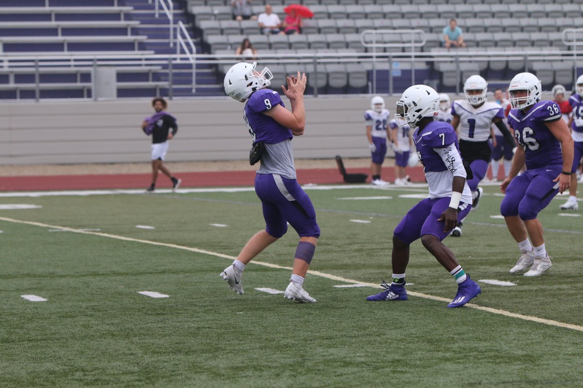 CornellRamsFB's tweet photo. All smiles after a solid scrimmage this morning with our guys! Way to close out camp. Time to turn our focus to the season😤

#RAMILY #E3 🟣⚪️🐏 https://t.co/mF7PH0p7W0