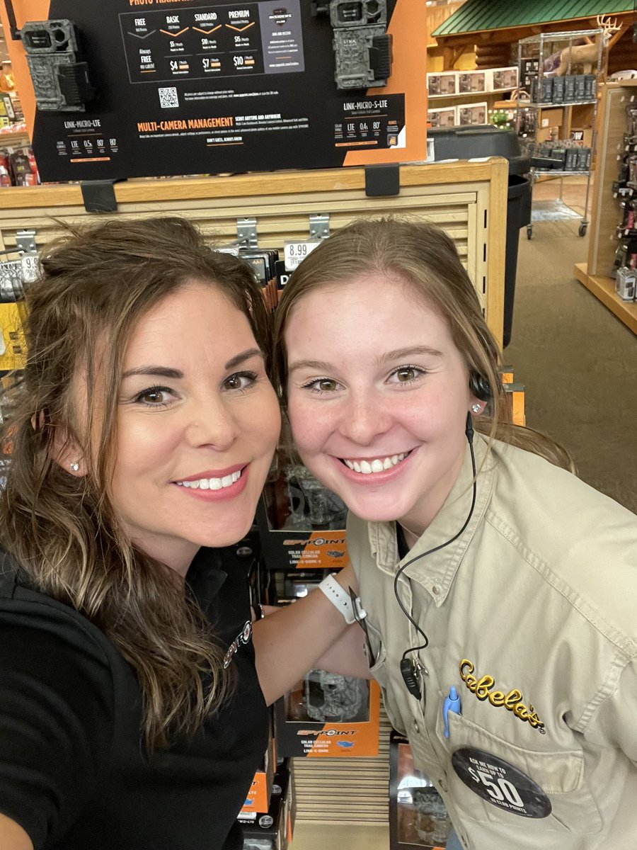 Hey guys! I’m at Cabelas in Dundee, Michigan until 6pm for @SpypointCamera. Come down and say hi! Bring in an old trail camera and get up $100 off your purchase. #SPYPOINT #WhyISPYPOINT #TeamSPYPOINT