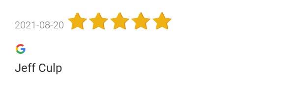 New 5.0-star Review: ""