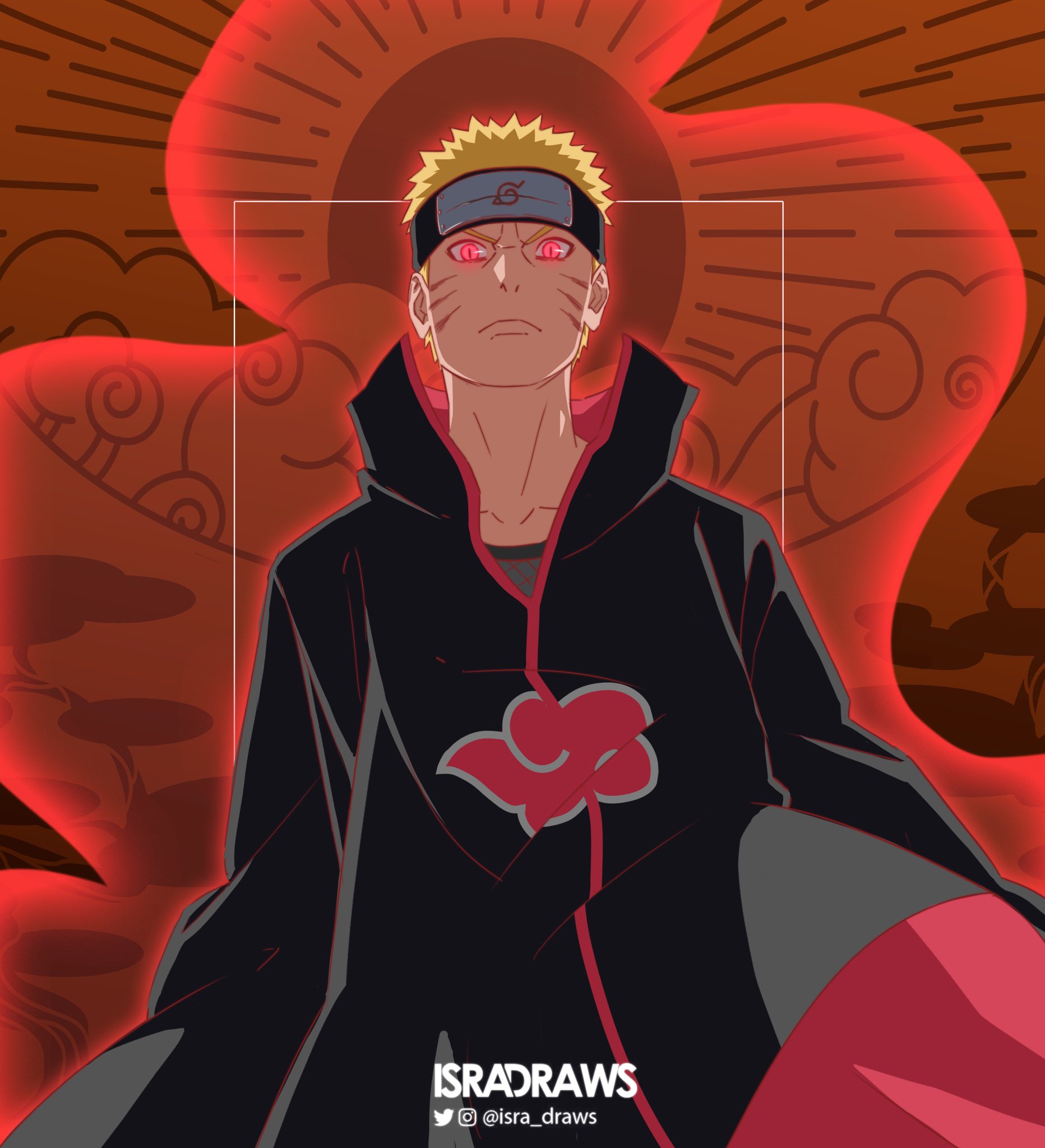 E SE O NARUTO FOSSE DA AKATSUKI? 