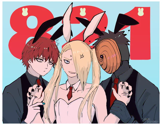 三つ巴🐰 