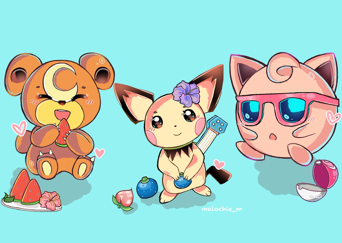 melochie_m's tweet image. 🍉🌺🕶 #pokemon #digitalart