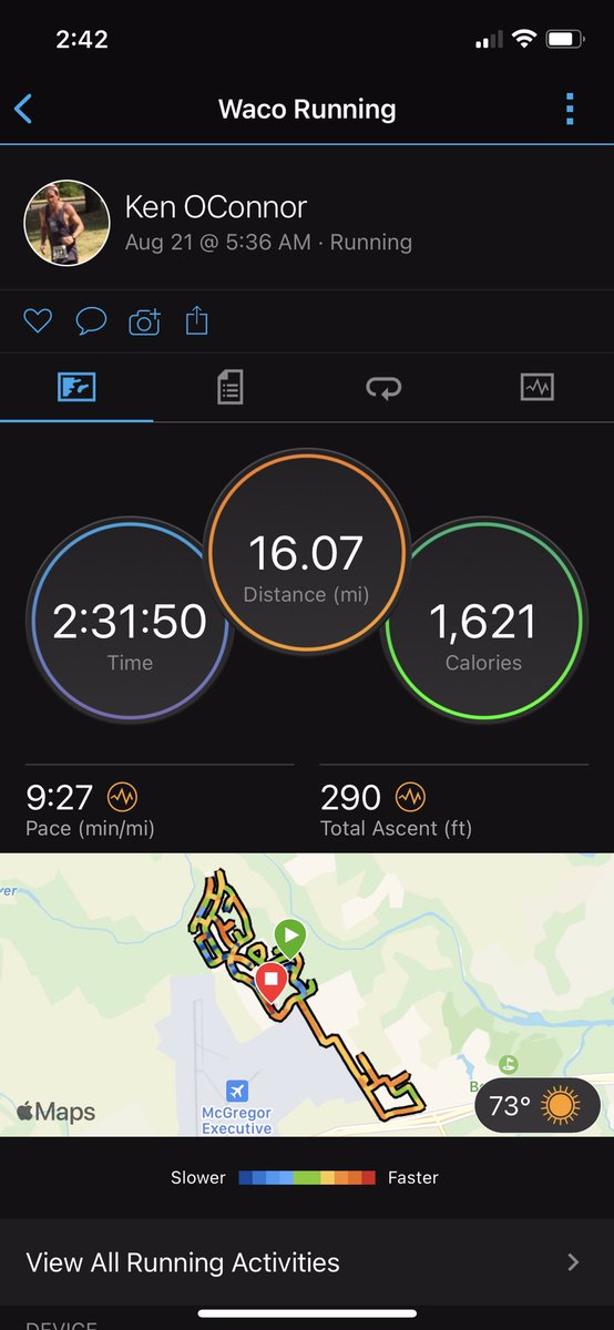 koconnor63's tweet photo. Was trying for 18, settled for 16 in really challenging running conditions. @ruelsword was her usual awesome self, and we enjoyed a post run Sam Adams poolside…even though it was 8:30am.
Running friends are the best friends!! #BostonHereWeCome #Texasrunning https://t.co/USyRnkndeq