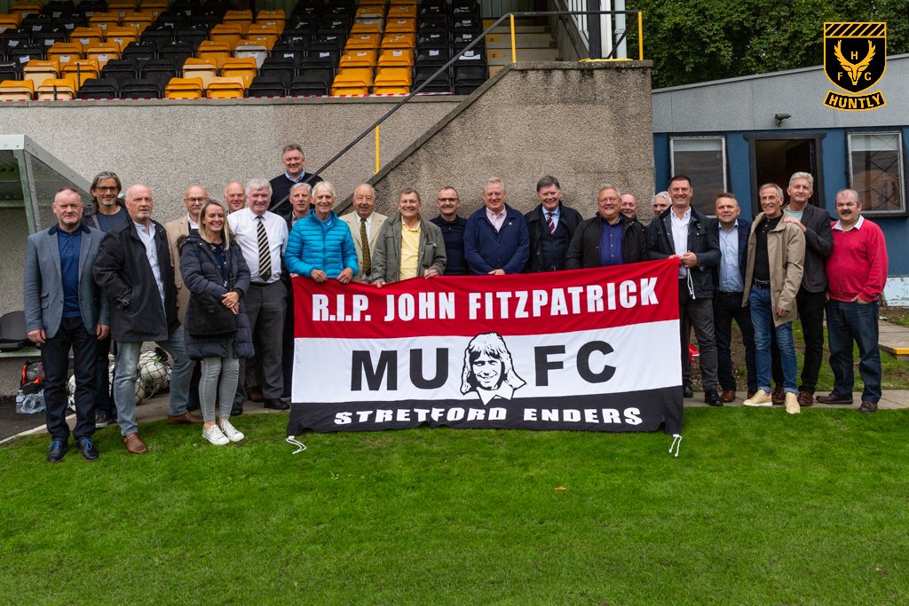 Tribute to John Fitzpatrick at Christie Park today.