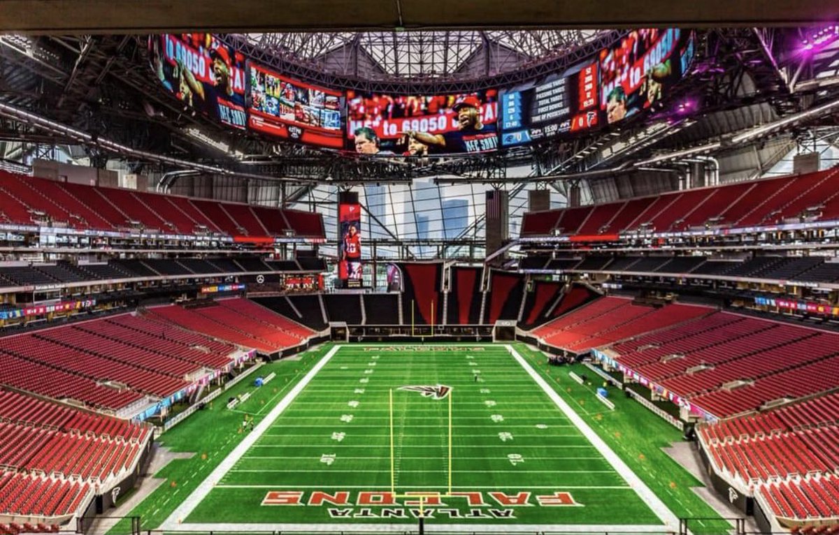 Linnell_Life's tweet photo. Ready for the 🦅 at the Mercedes Benz Stadium in Atlanta. #1inthestate https://t.co/xzBgxm03f2