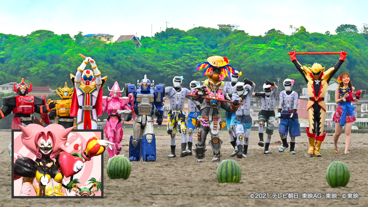 スーパー戦隊オフィシャル キャンデリラ 夏の日差し は乙女の天敵 キープスマイリングよ っ Nitiasa ゼンカイジャー キャンデリラ キョウリュウジャー T Co Mqlspwcwcx Twitter