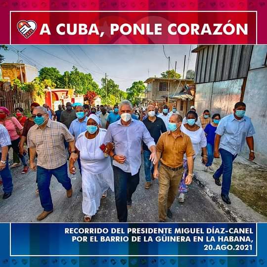 @DiazCanelB 💢En la Güinera hay #RevolucionCubana para rato. Las imágenes lo demuestran. El pueblo d #Cuba y #YoSigoAMiPresidente. #DeZurdaTeam #ACubaPónleCorazón