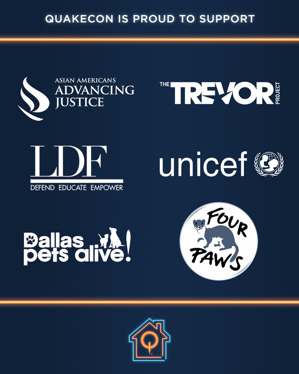 The organizations we're proud to support this year: Asian Americans Advancing Justice; The Trevor Project; NAACP Legal Defense Fund; UNICEF; Dallas Pets Alive!; and FOUR PAWS International.