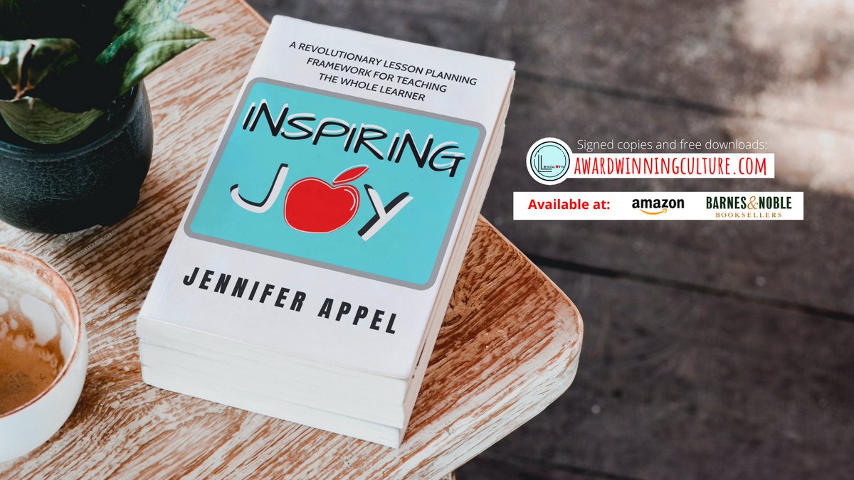 Are you looking for an elegant way to infuse SEL into your daily academic lesson plans? Check out #InspiringJoy Grab a copy on: Amazon: amzn.to/3sFmnhn B/N: bit.ly/3iXCgMJ Signed Copies: bit.ly/2Us3nWK #LESSICONS #AwardWinningCulture @awculture