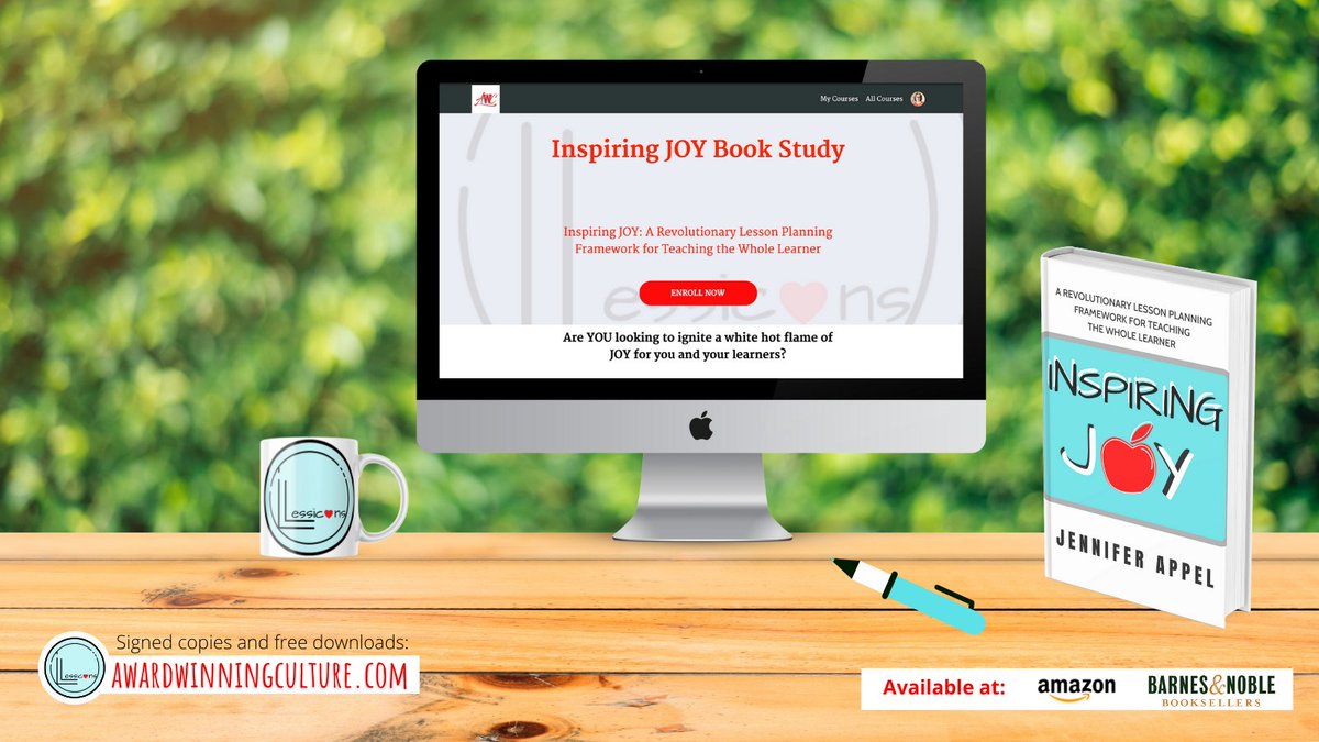 Are you looking for an elegant way to infuse SEL into your daily academic lesson plans? Check out #InspiringJoy Grab a copy on: Amazon: amzn.to/3sFmnhn B/N: bit.ly/3iXCgMJ Signed Copies: bit.ly/2Us3nWK #LESSICONS #AwardWinningCulture @awculture