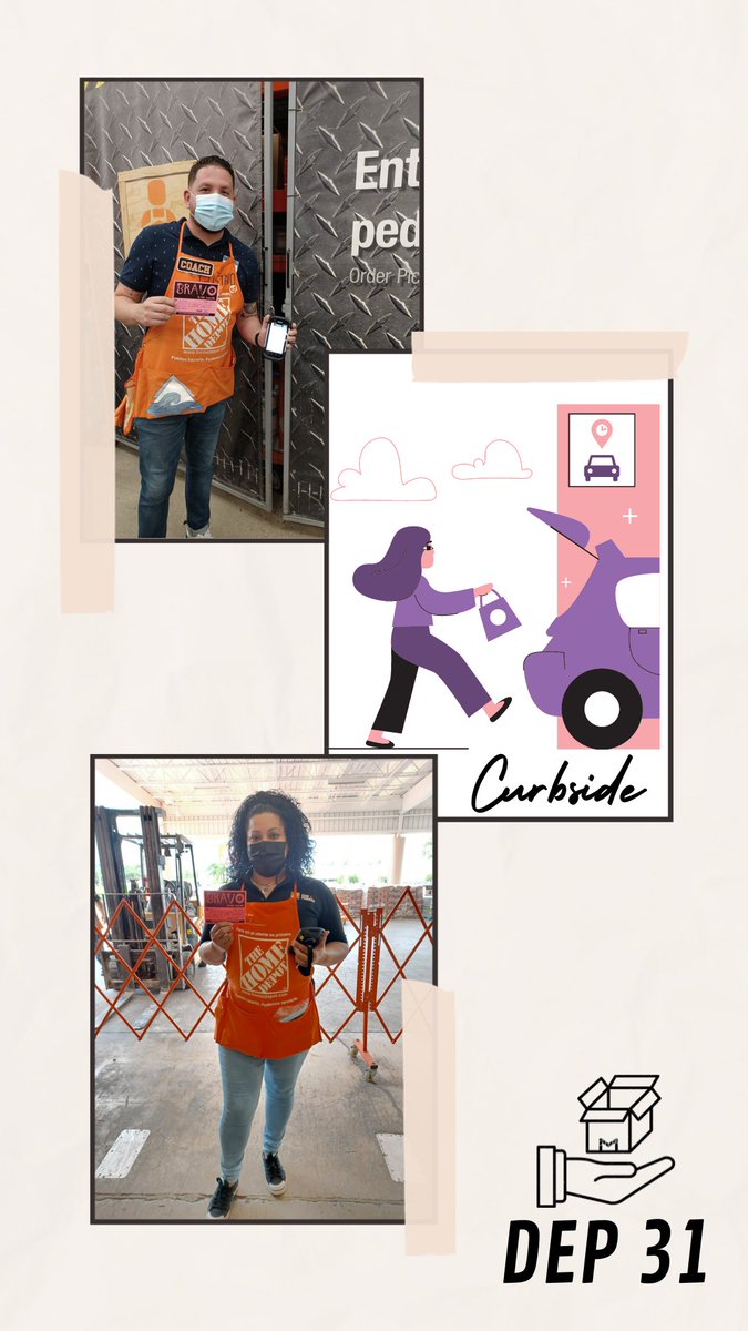 BRAVOOO!!!  Gracias Ada y Gustavo por su Compromiso y Ejecución en el área del Curbside, logrando que nuestros clientes tengan un servicio rápido y de excelencia!!! #GET  Buen Trabajo Team 💪💯👏 Dep 31 
<a href="/belmaryvelazque/">Belmary Velazquez</a> <a href="/rab562/">Anthony</a>