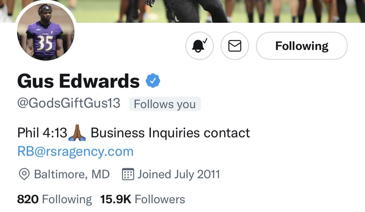Baltimore Ravens On Twitter The Gus The Bus Chain Godsgiftgus13 Baltimore Ravens On Twitter The Gus The Bus Chain Godsgiftgus13