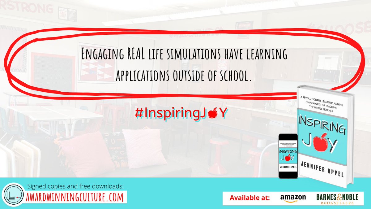 Are you looking for an elegant way to infuse SEL into your daily academic lesson plans? Check out #InspiringJoy Grab a copy on: Amazon: amzn.to/3sFmnhn B/N: bit.ly/3iXCgMJ Signed Copies: bit.ly/2Us3nWK #LESSICONS #AwardWinningCulture