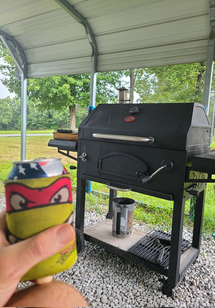 CODYUNDERWOOD90's tweet photo. When the wife asks you to do something, but you got a brisket on the smoker.  "Can't you see I'm cooking?" #RednecksGreenAcres #CookingWithRedneck #NATTY #TMNT https://t.co/TOs7rmMkC5