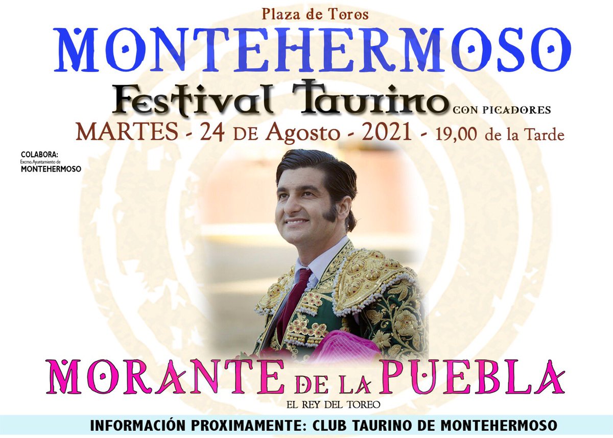 Morante de la Puebla, el Rey del Toreo también se apunta a un Festival en agosto, con hechos se demuestra el camino... ❗️❗️❗️