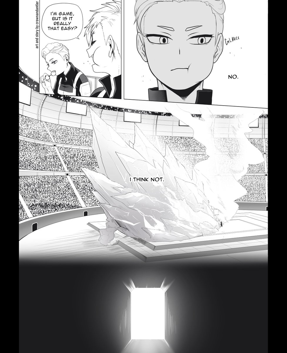 CrownAndAntler's tweet photo. I'm especially proud of these pages (pgs 7-10) in the first chapter UuU #bnhaoc #fancomic https://t.co/JgOmEMvlS8