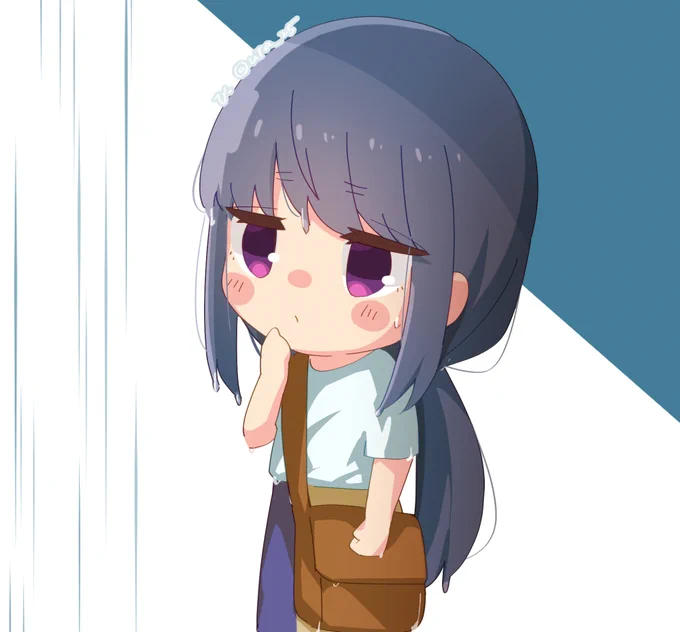 突然の雨に困ったリンちゃん☔
#ゆるキャン #ゆるキャンΔ #志摩リン 