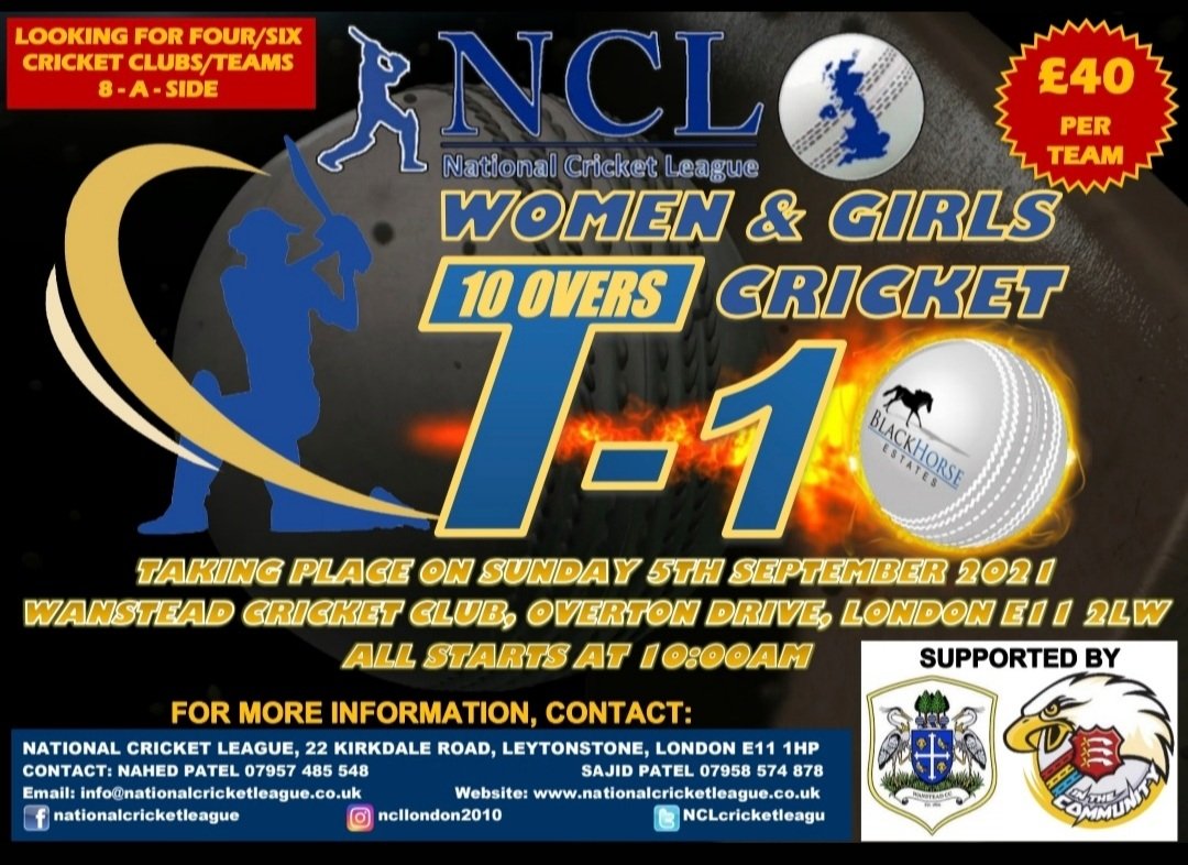 The NCL are delighted to offer anyone who is interested in taking part this end of season bash, few spaces left, contact us asap