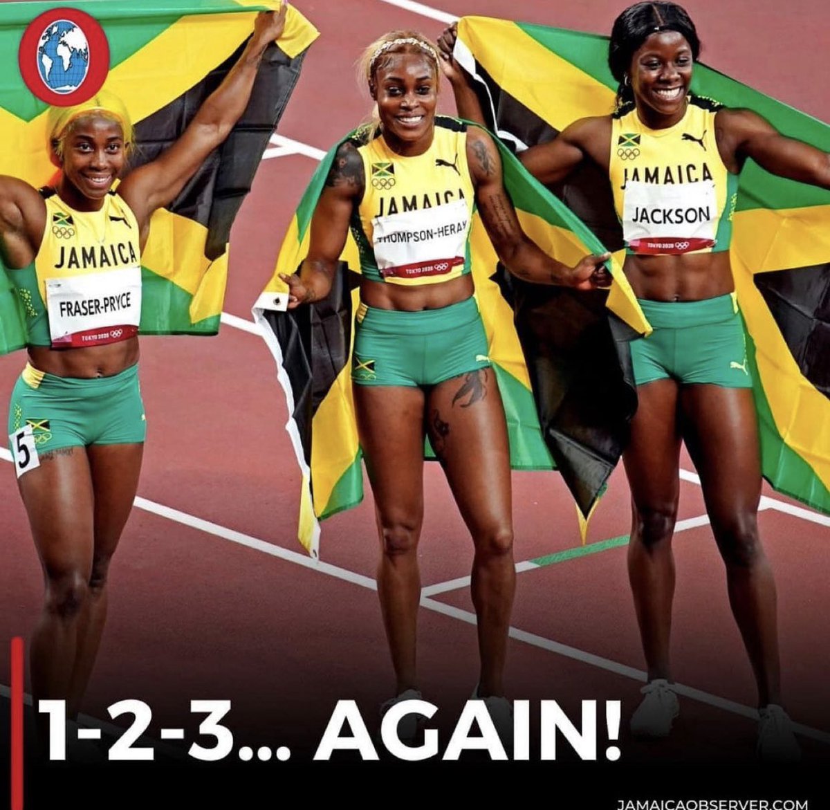 <a href="/Nike/">Nike</a> @itskerrii Hey <a href="/Nike/">Nike</a>, the “Worlds Best” are a bit further south where its 96 degrees in the shade. #TeamJamaica 🌴