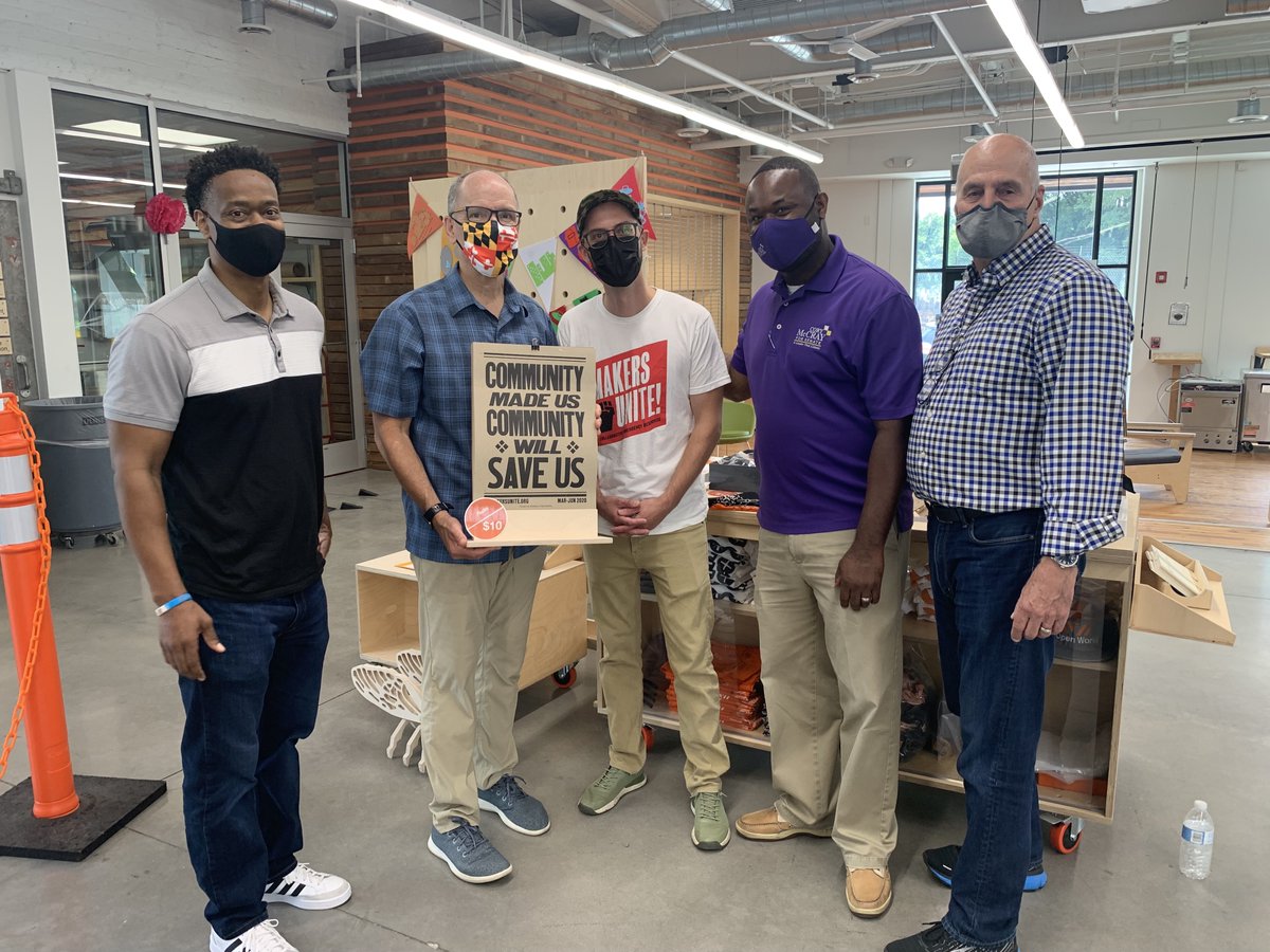 TomPerez's tweet photo. So much work is in progress to strengthen East Baltimore with public-private partnerships. Great to see East Baltimore Development, Inc., @OpenWorksBmore, and Rebuild Metro along with my friend @SenatorMcCray! https://t.co/Xr6mKqX1i7