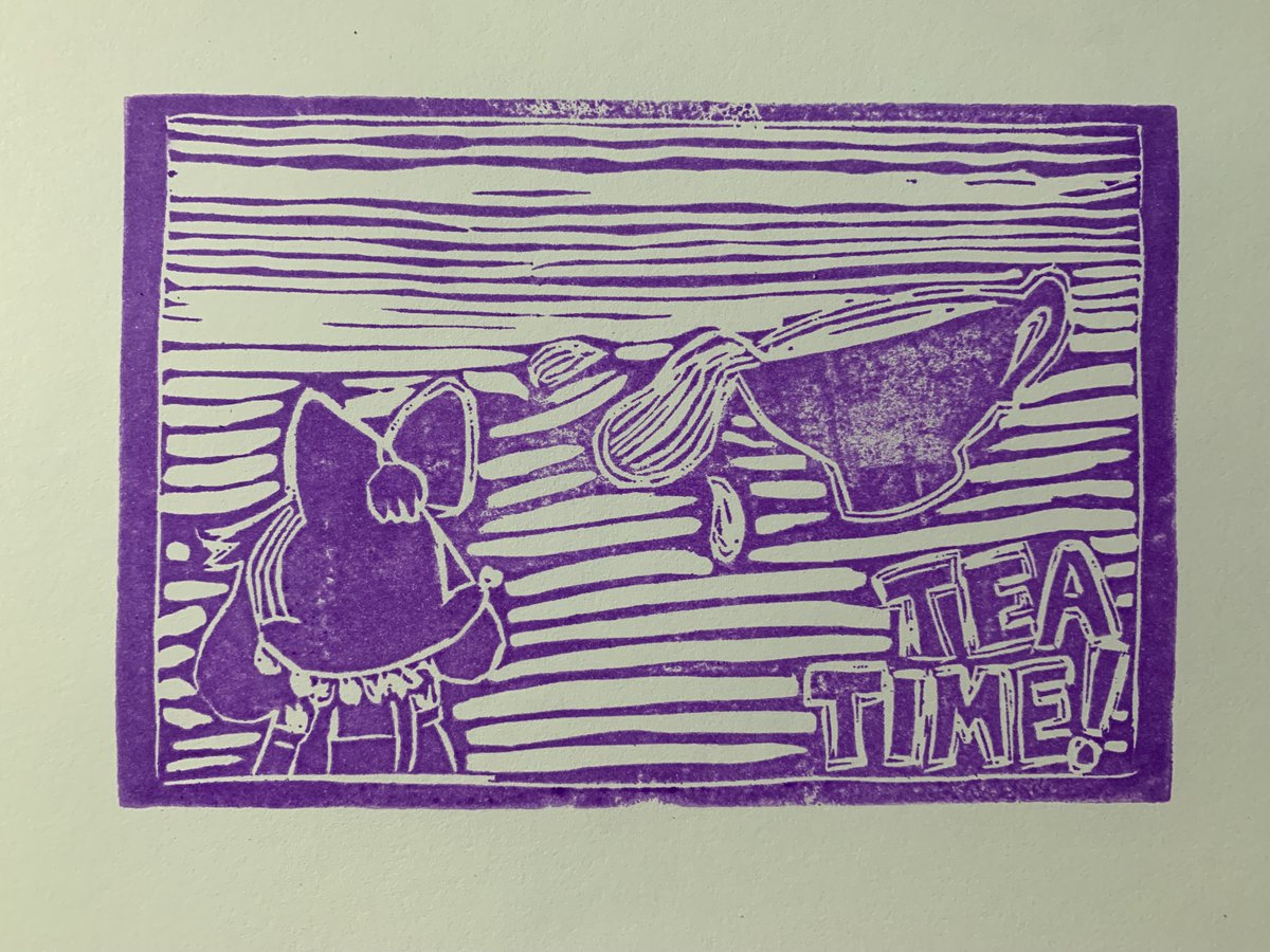 Dodger99DLT's tweet photo. Forgot to post this yesterday, I made another rubber block print art!
#rubberblockprint #rubberblockstamp #furry #Furryartist #furryartwork #furryart #aliceinwonderland https://t.co/NBdeO4OL1I