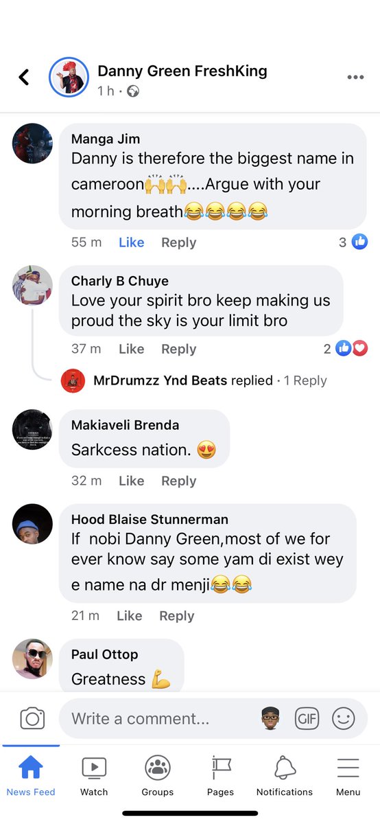 PrinzSarkCess's tweet photo. Apparently, Danny Green 👇, is a Cameroonian 🇨🇲 comedian…he posted his video with @sarkodie on FB &amp; his countrymen are so proud of him for projecting Cameroon. Sarkodie is an African treasure, let’s learn to cherish him. #SarkodieLiveInNigeria https://t.co/tMJuZyQztz