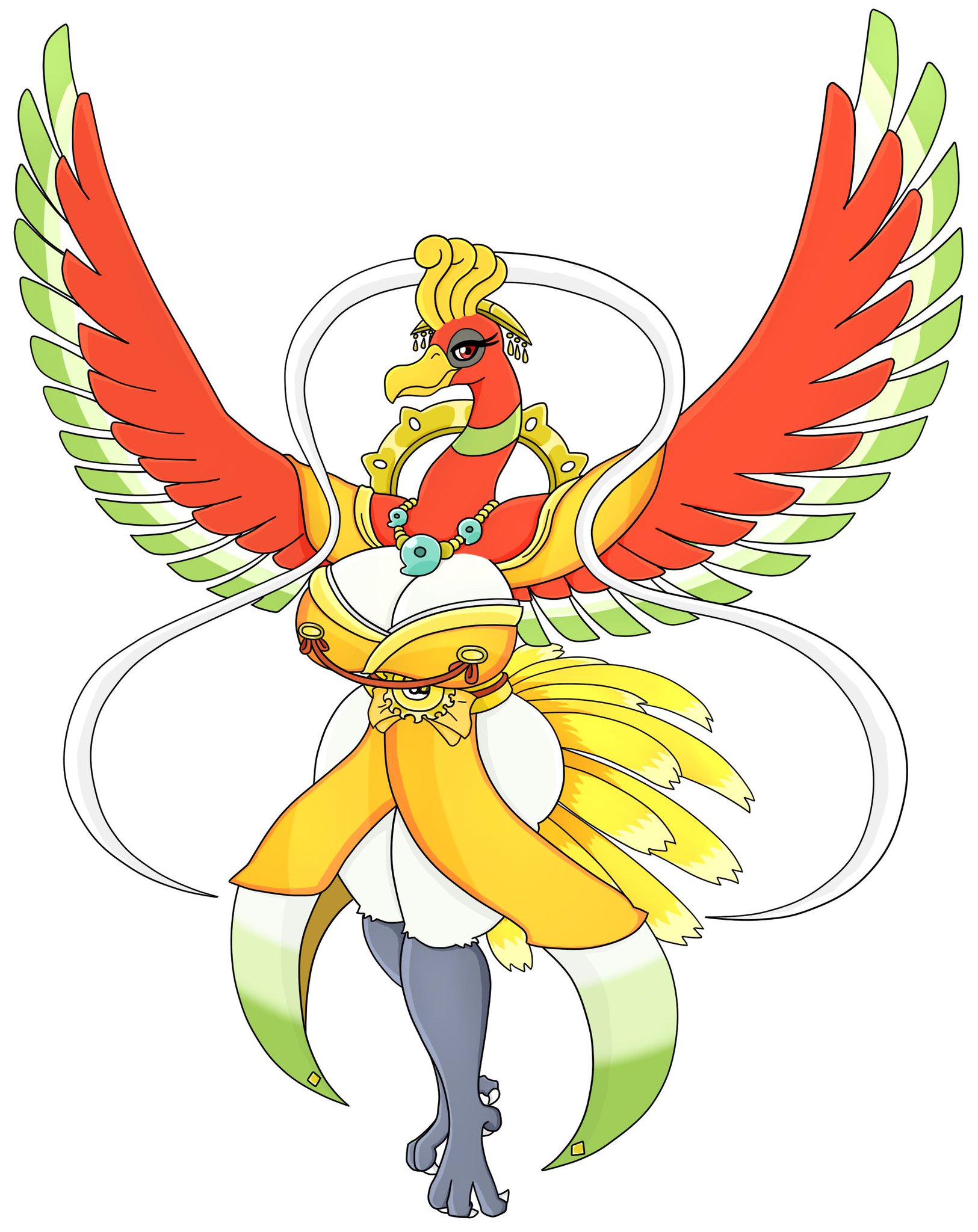 Ho-Oh X Lugia by DoruFlaymDraGon on DeviantArt