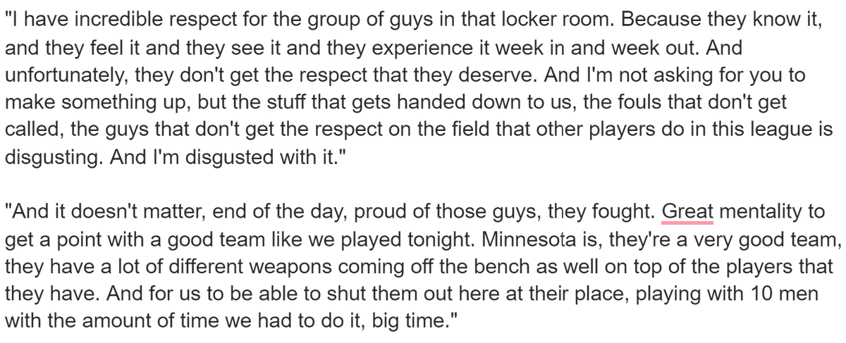 ShaunGoodwinID's tweet photo. Here is Peter Vermes' FULL monologue about refereeing and respect for his team following today's game. #SportingKC #MINvSKC https://t.co/yceY81NbuD