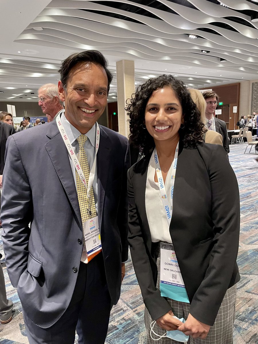 Thank you <a href="/VascularSVS/">Society for Vascular Surgery</a> for the amazing opportunity to attend #VAM2021 and meet some amazing mentors <a href="/Dr_NikhilKansal/">Nikhil Kansal</a> <a href="/MikaylaHurwitz/">Mikayla Hurwitz, MD</a> from <a href="/HarborUCLA_VS/">Harbor-UCLA Vascular Surgery</a>!