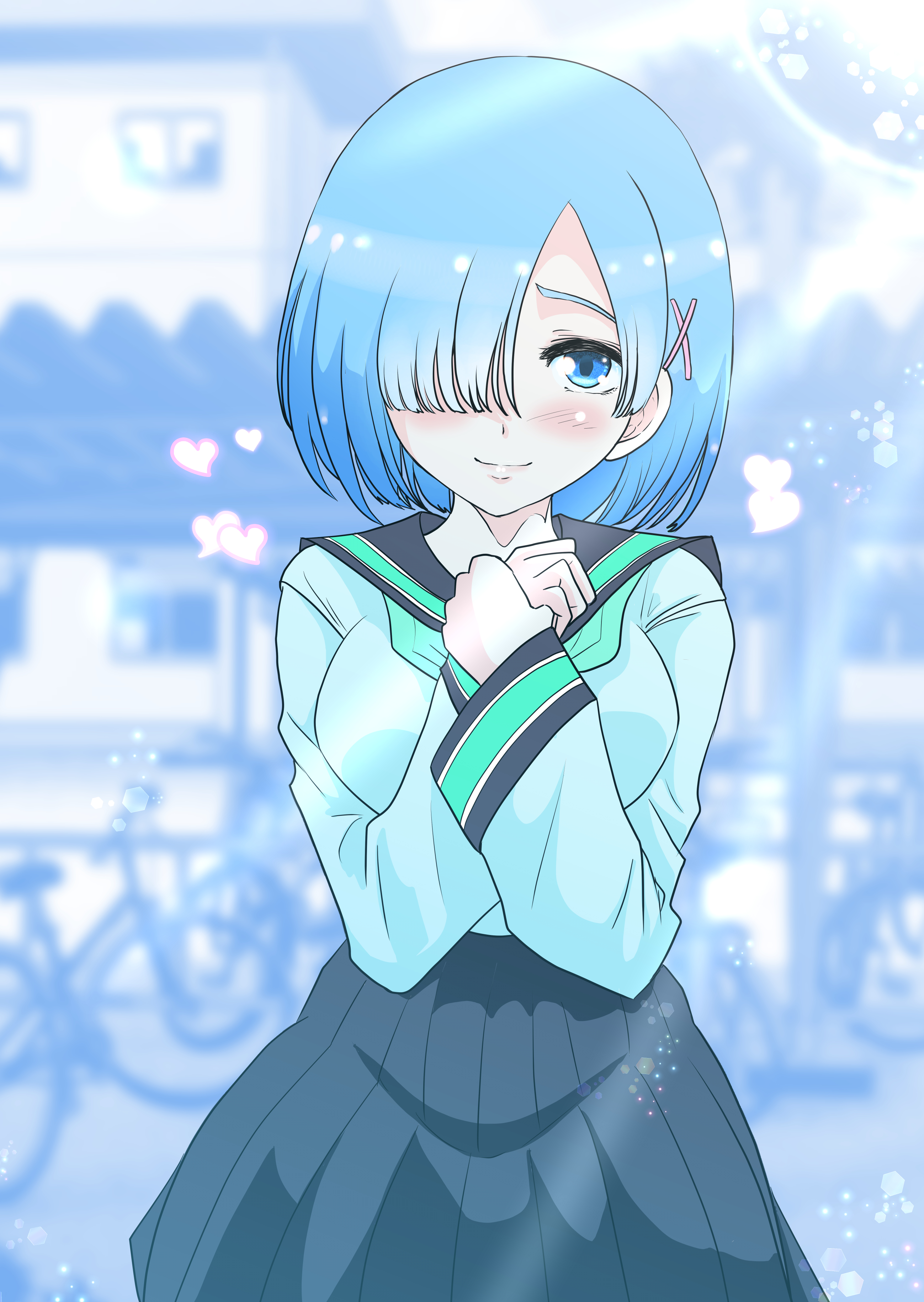 Twitter 上的 櫻井直 漫画 イラスト描き おはようございます 今日もスキです 何かのアニメキャラに似ている後輩に毎日言い寄られて困っている部活一筋男子 イラスト レム 告白 イラスト好きさんと繋がりたい T Co O6fi1eacni Twitter