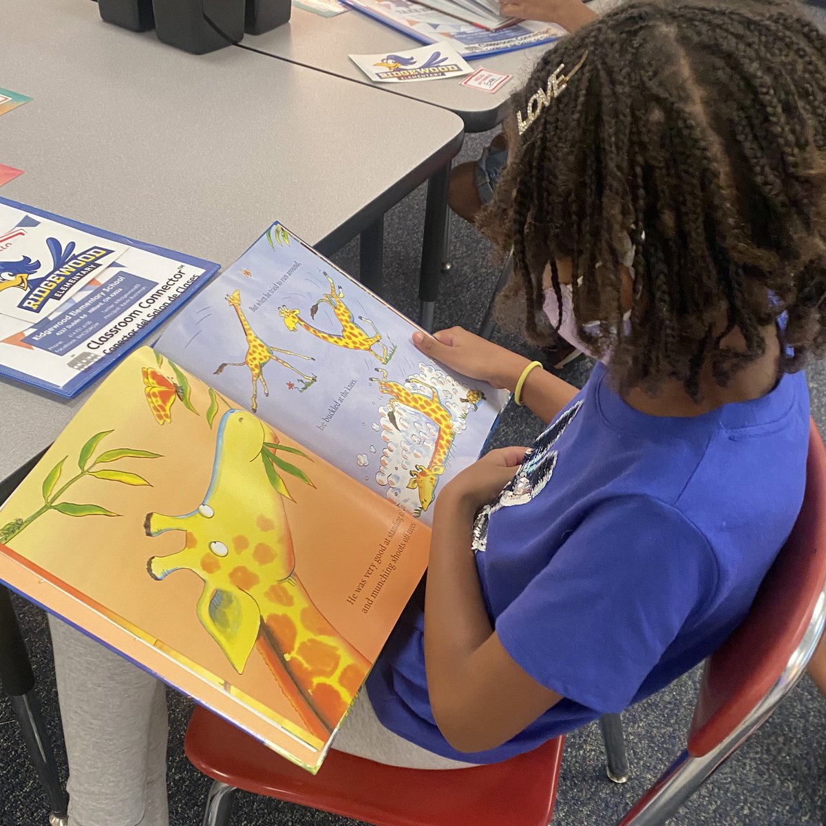 kayleyheeter's tweet photo. Second Graders loved checking out their  new classroom library 📚 on day 1 of 2nd grade! #HSCD1 @RidgewoodES https://t.co/PNvNhuUu9B