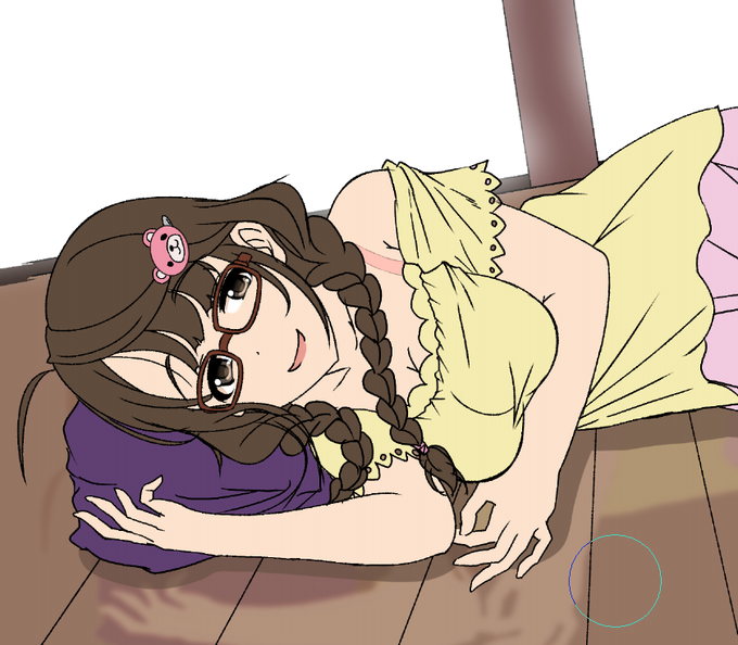 下塗りと背景調整
こんな感じかなぁ…難しい 