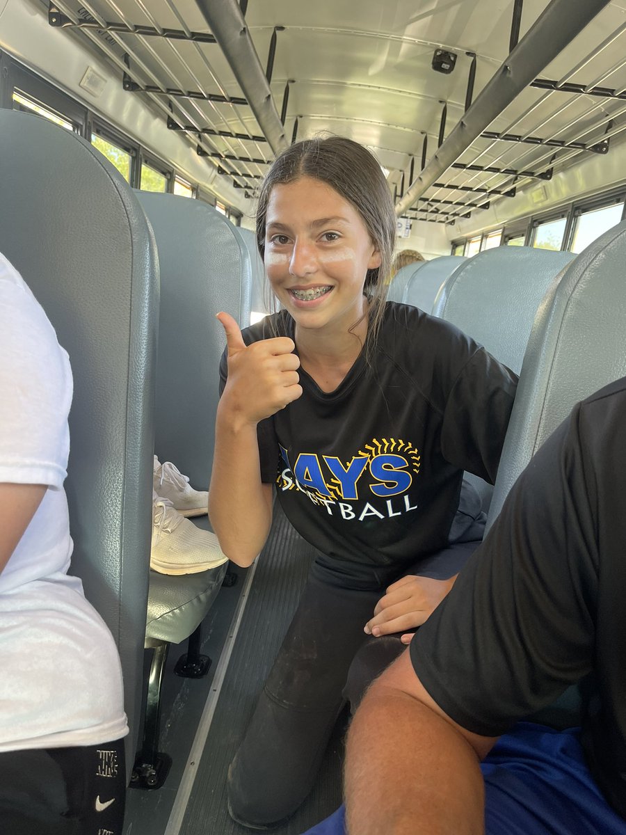 SewardSoftball's tweet photo. Winner winner chicken dinner. Freshman Jeffi Schafer with a big triple for her first hit to get us going. @SewardBlueJays 8-5 over the mustangs. Back to work on Monday as we prepare for York Tuesday. https://t.co/FrZGYwMzOu