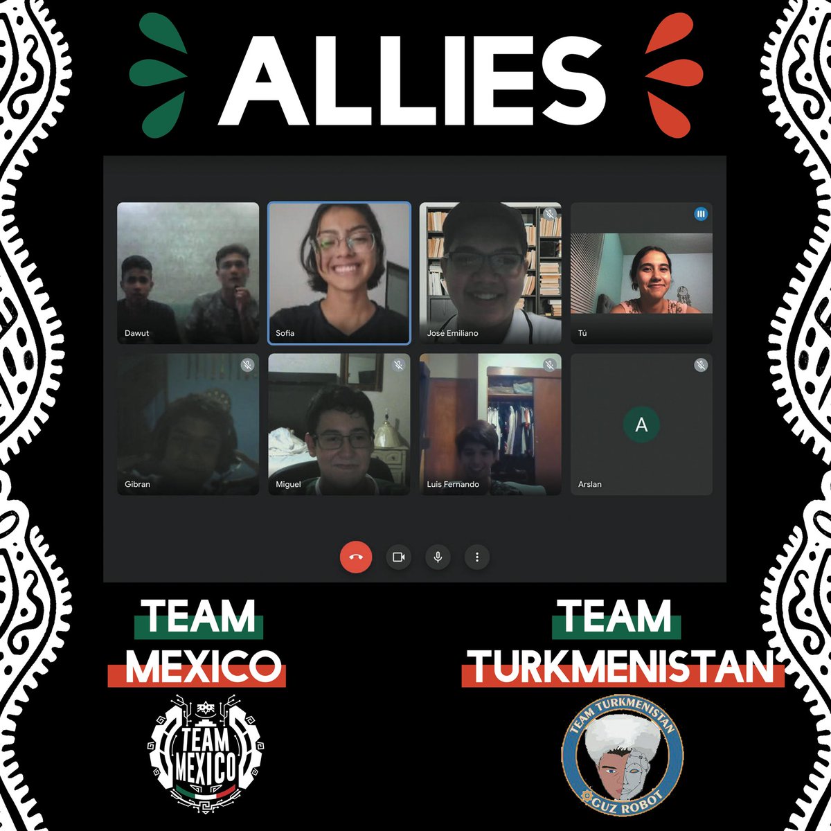 Alliance formed! 🇲🇽🇹🇲
We are glad to announce that we will be working with Team Turkmenistan for phase 2 and 3 of Solutions Challenge, although our time zones are really different we are working hard on creating one solution to bring quality education for all 📚 🙌

<a href="/F1RSTglobal/">FIRST Global</a>