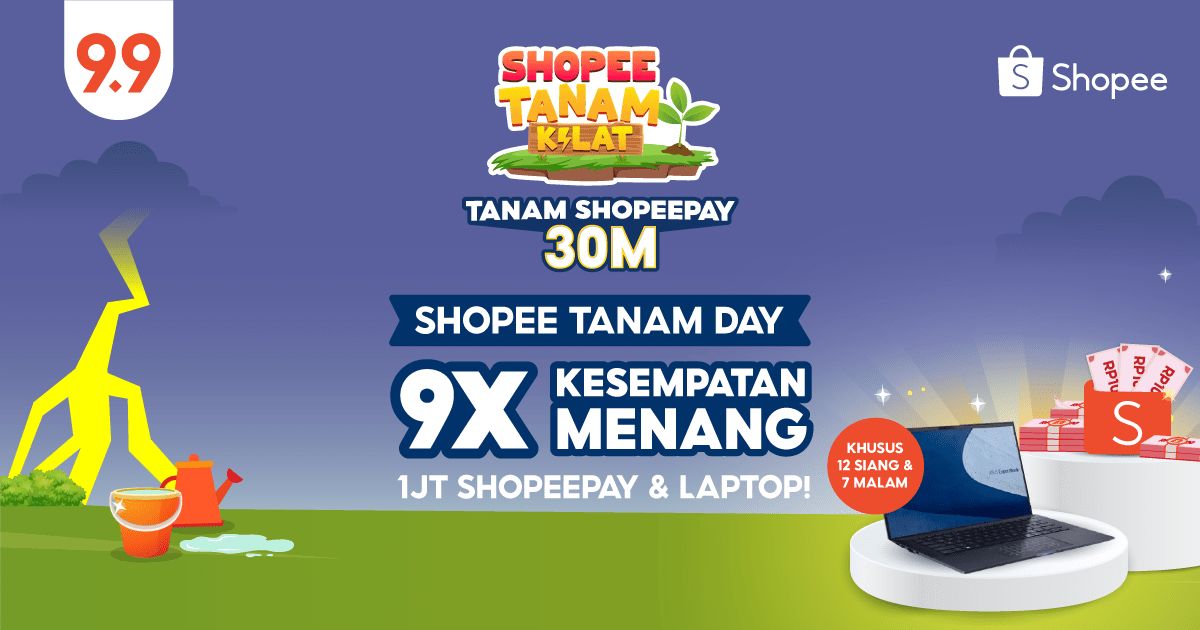 adrinazjs's tweet photo. Bantu siram tanamanku untuk mendapatkan s/d 1JT ShopeePay dari Shopee Tanam! https://t.co/iHPf4uJ1I4 https://t.co/blHPw4ZJZ2