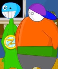 greenblueduootd's tweet photo. today’s blue/green duo is bubs and coach z from homestar runner! https://t.co/HvjhNVjptB