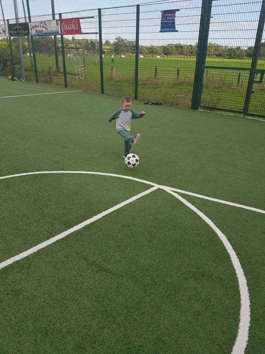My grandson Shay training hard today. He wants to be the new Jack Stafford. He loves the Super Blues. You cannot beat LIVE football ⚽️ Waterford FC