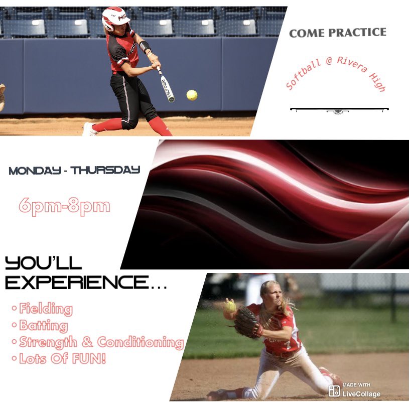 RiveraSoftball's tweet photo. Come Join Us After School! Nothing better than a head start before the season 💪🥎 https://t.co/UMlVm2FSul
