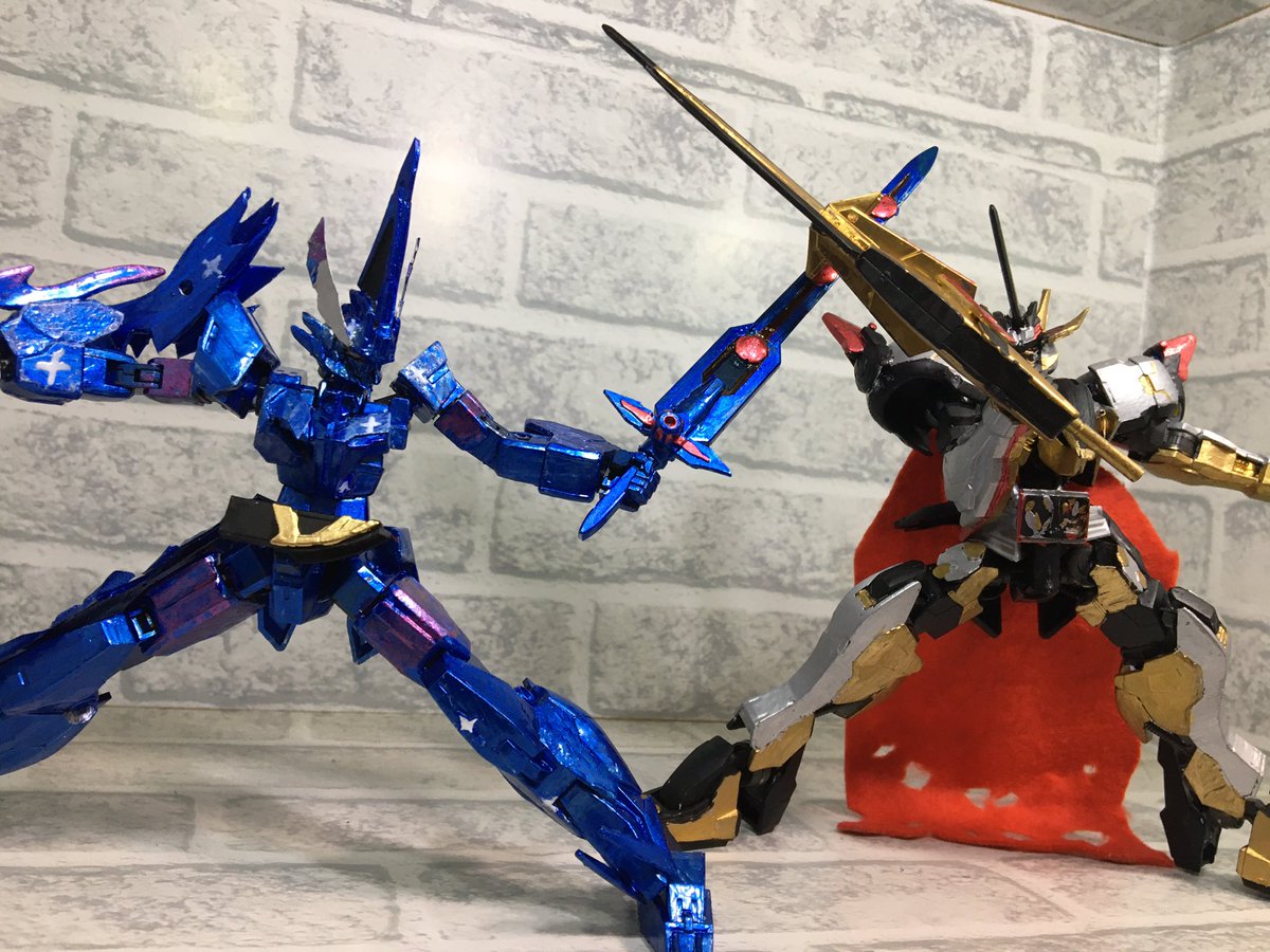 刃王剣十聖ばけお 最後はこの3機で かなり長めになってしまいましたがここまで見てくださりありがとうございました ライダーガンプラ化計画evolution