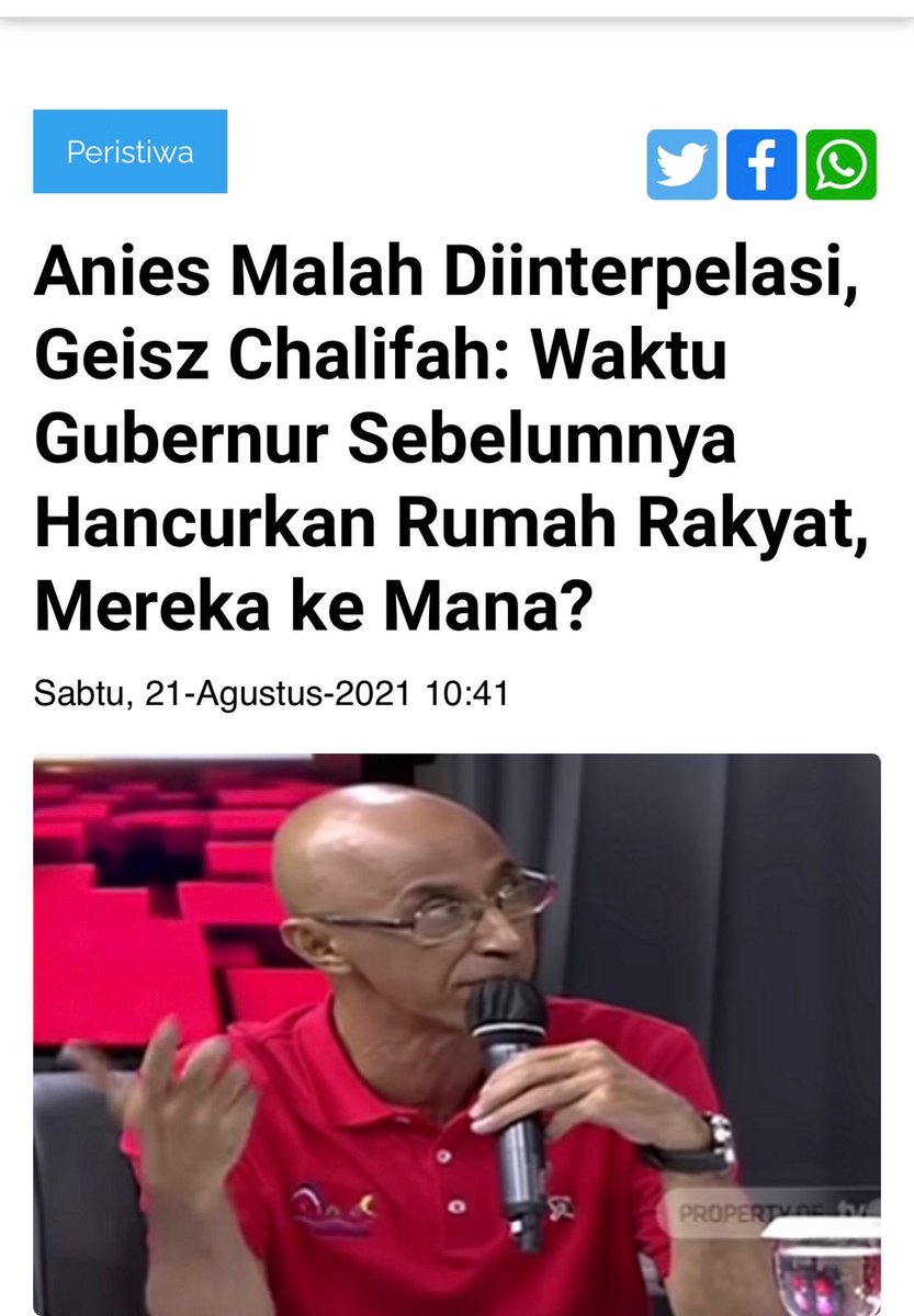 Tak mampu menjawab dan menjelaskan secara terang benderang prestasi Anies, Kinerja Anies yang tak salah, Formula E yang tidak ada salah, dan Kelebihan bayar yg bkn korupsi, akhirnya dia memilih membicarakan masa lalu yg dia pikir lbh buruk, ternyata jauh lbh baik dr Anies. Gundul