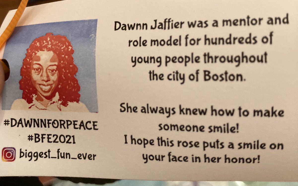 lew_beck's tweet photo. What a long week campaign for Erin on Monday literature drops in #BrightonMA, talking to voter at Brighton Farmers Market, more literature drops in today. All so went to @WestEndHouseBGC to get my flowers for Dawnn Jaffier #DAWNNFORPEACE #BFE2021 Vote #14 on September #14 https://t.co/6weZsGZPA9