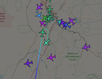 A few have tried to go for it, but they are bailing miles away from the runway. Inbound flights are turning around. Expect delays if you are planning to pick someone up from the airport tonight. <a href="/KUTV2News/">KUTV2news</a> <a href="/slcairport/">Salt Lake City Airport</a>