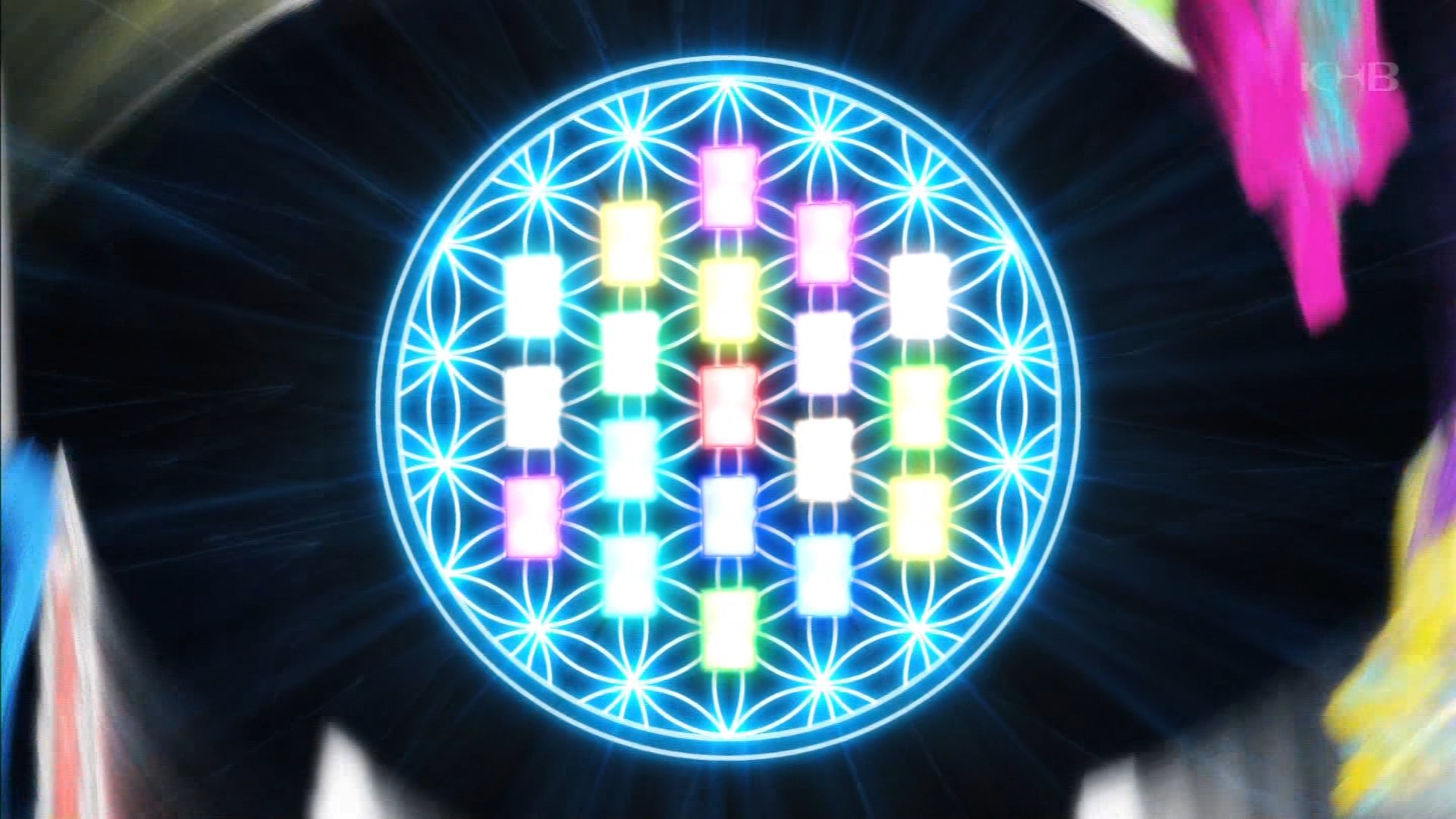 Elt フルーツオブライフって何 って方向けに解説 セイバー作中では特別な状況下で現れる魔法陣のような図形に神聖幾何学模様が使われています 例えば 物語の力 がフィーチャーされるシーンでは フラワーオブライフ という模様がチョイスされ